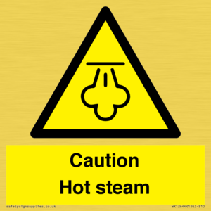 Caution Hot steam